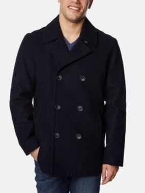 27. Nautica • NWT $250 Wool-Blend Double-Breasted Peacoat PTP 24”